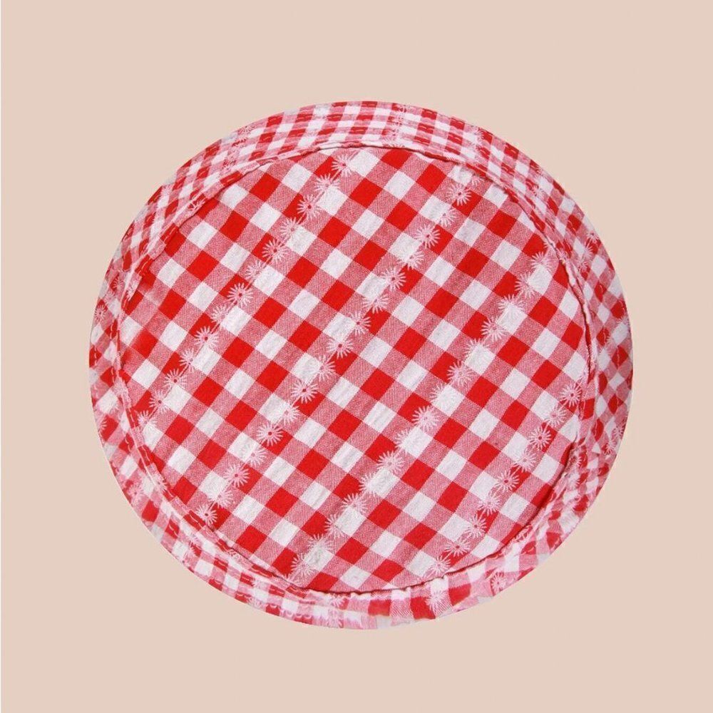 Red Gingham Satchel with Matching Strap and Hat S… - image 6